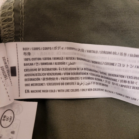 Abercrombie & Fitch Pants Women Fit 28x30 (Tag 26) Cargo Military Paratrooper Y2 - Picture 7 of 12